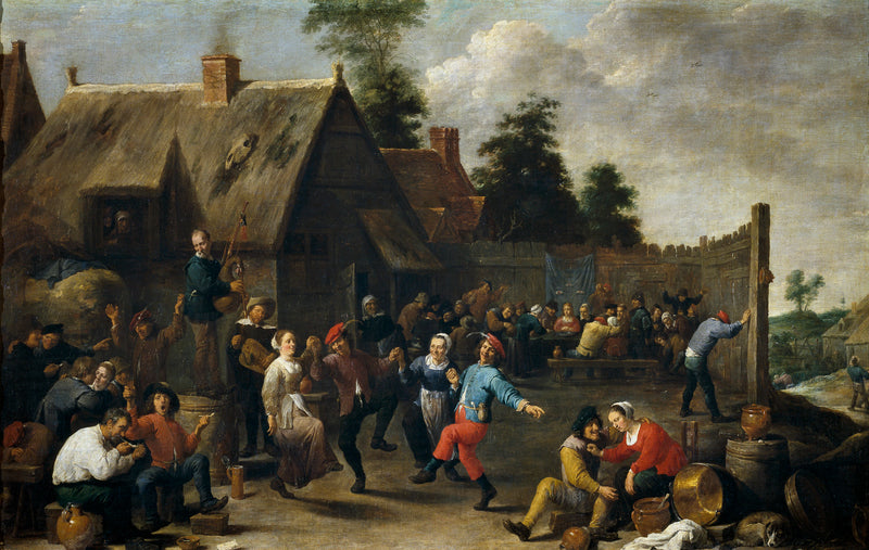 Fête et fête du village - David Teniers le Jeune