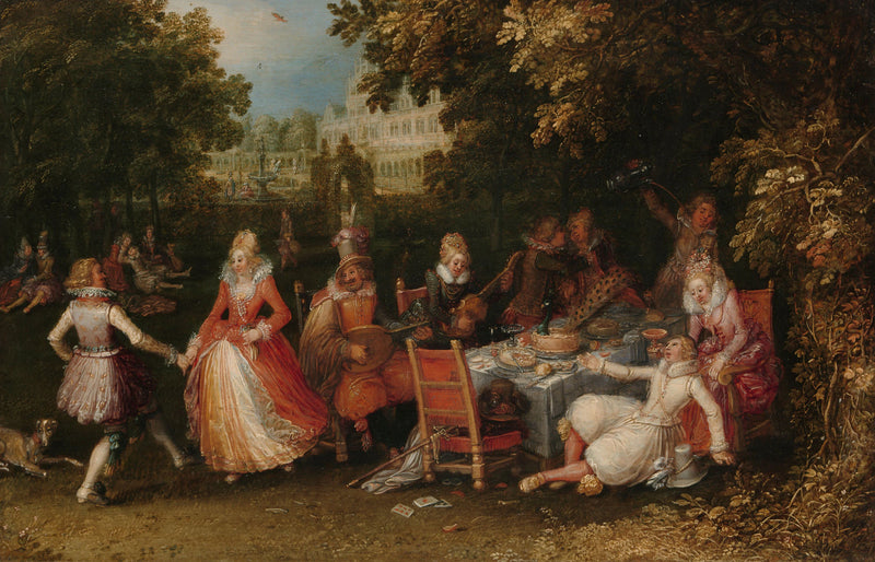 La fête à l'extérieur - David Vinckboons