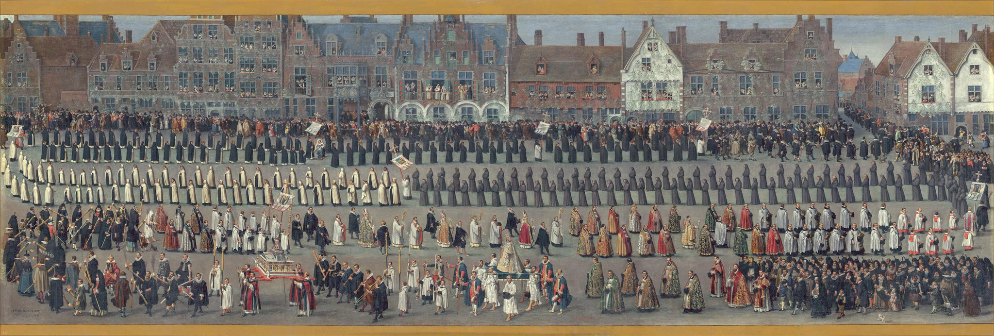 La Fête de l'Ommegang à Bruxelles: la procession de Notre-Dame du Sablon - Denys van Alsloot