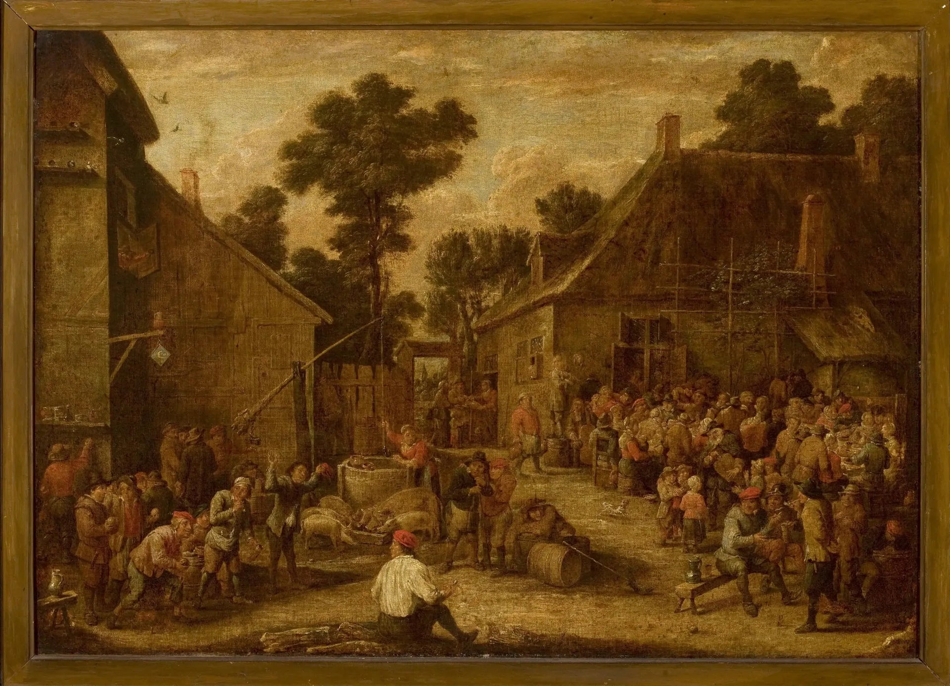 Fêtes à la campagne - David Teniers le Jeune image 1 copie de tableau peinte à la main