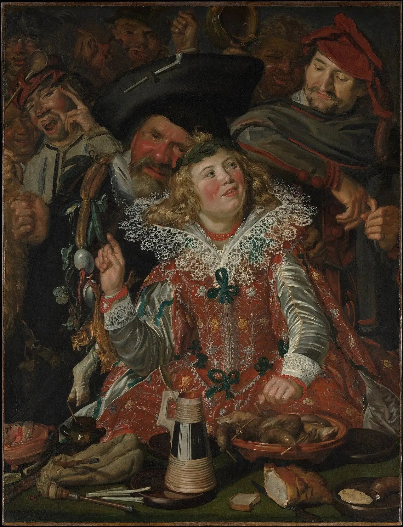 Fêtes du Mardi Gras - Frans Hals image 1 copie peinte à la main à l’huile
