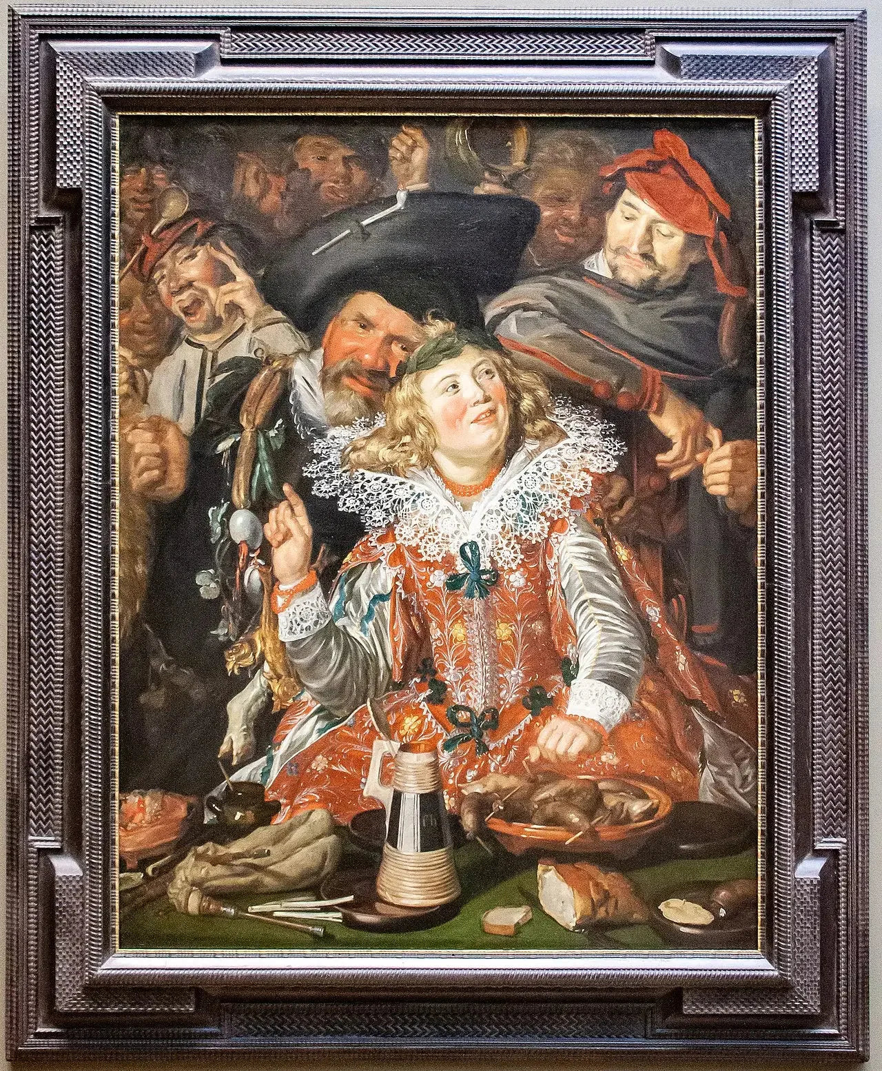 Fêtes du Mardi Gras - Frans Hals image 2 reproduction d’œuvre d’art à l’huile