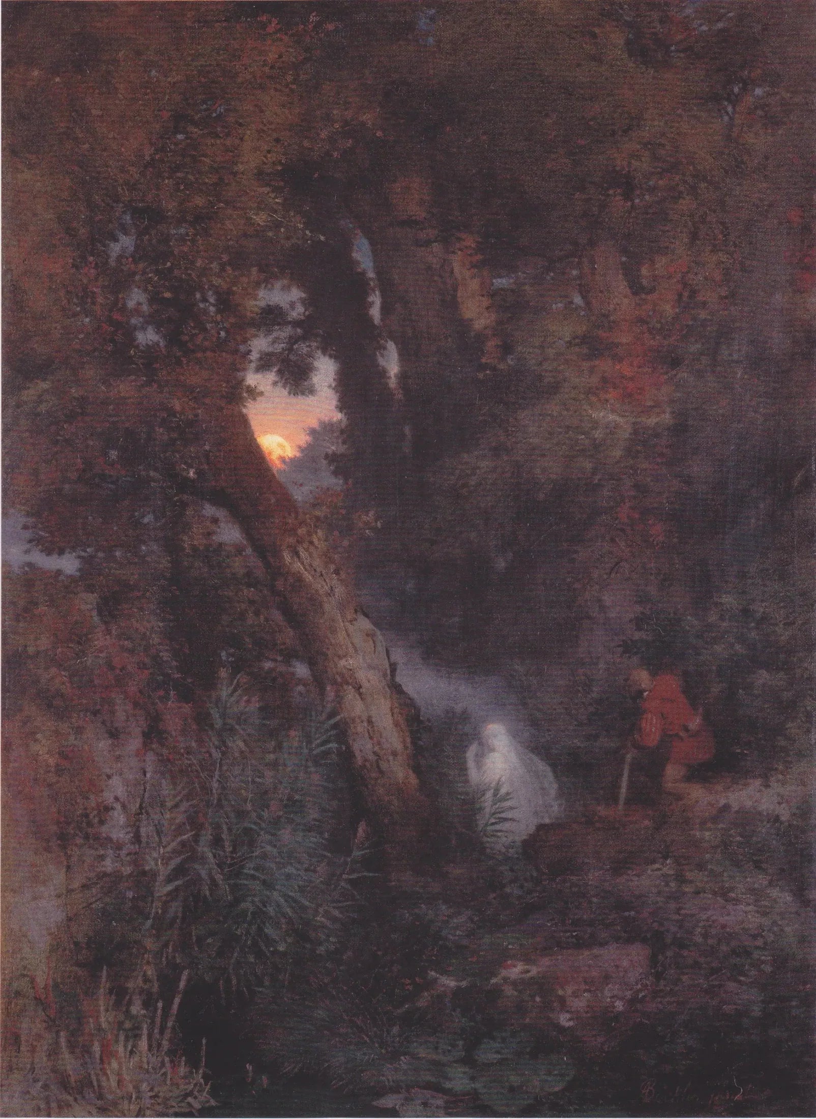 Feu follet - Arnold Böcklin image 1 reproduction artisanale de tableau