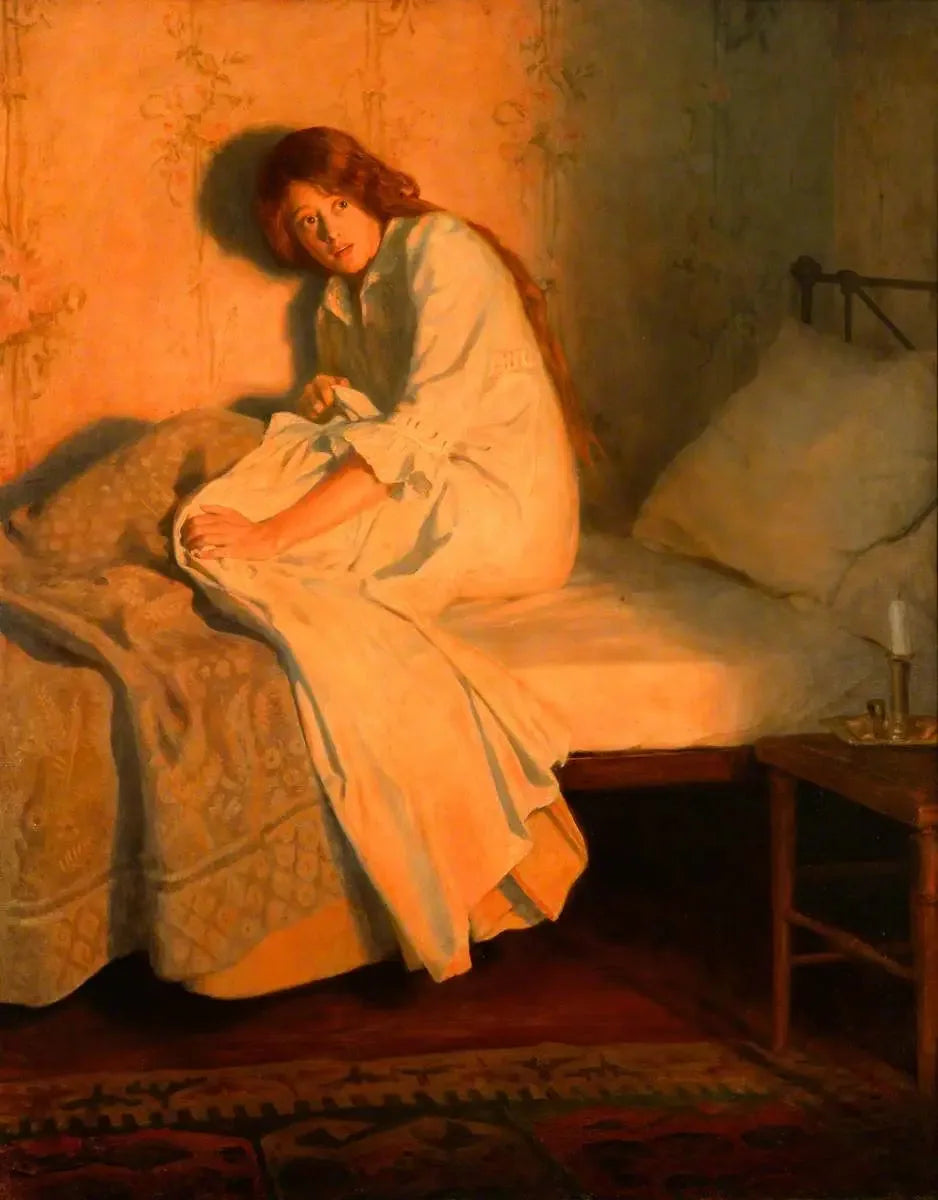 Feu - John Collier image 1 reproduction artisanale de tableau