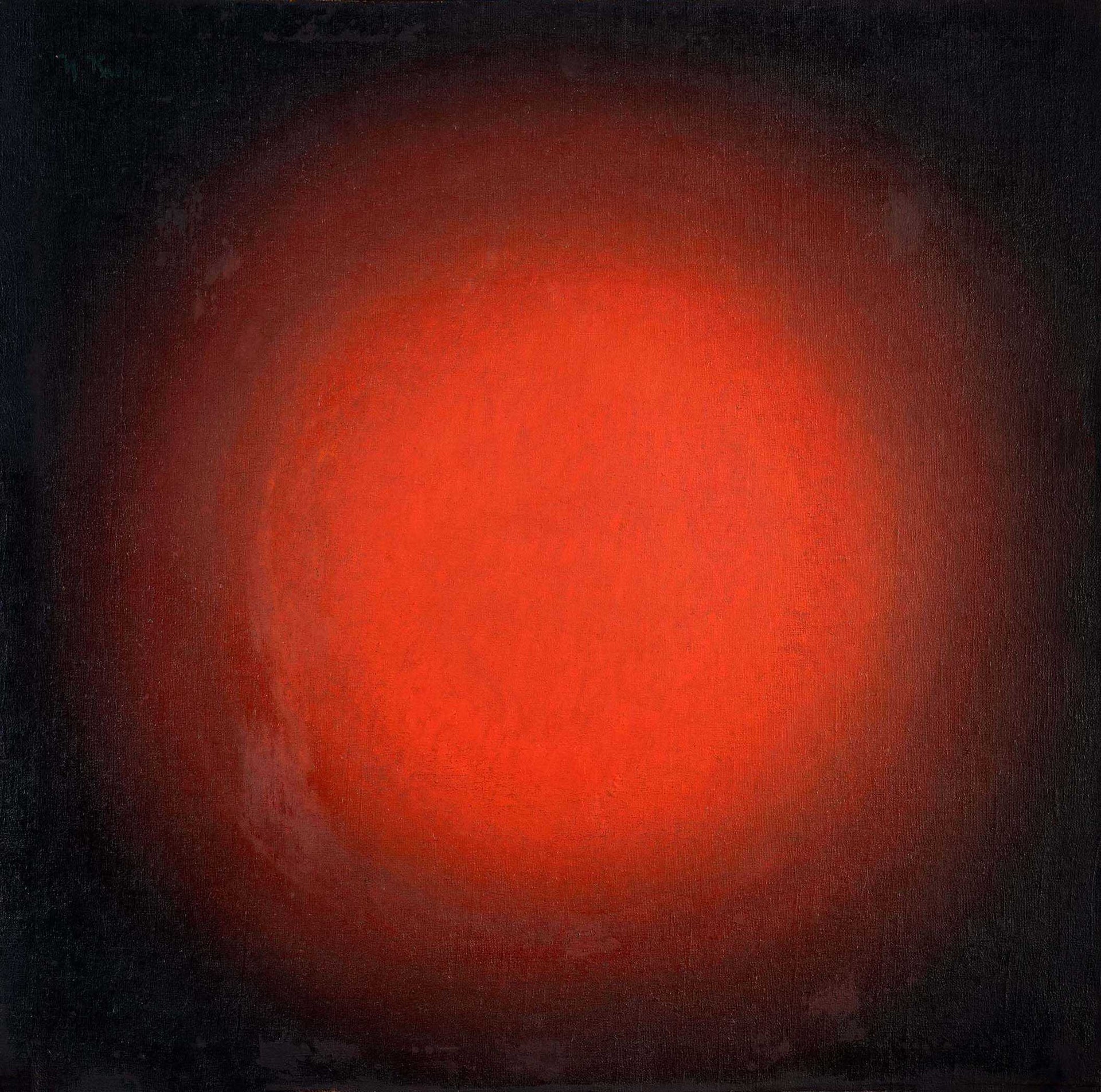 Feu rouge. Construction sphérique - Ivan Kliun image 1 copie peinte à la main à l’huile
