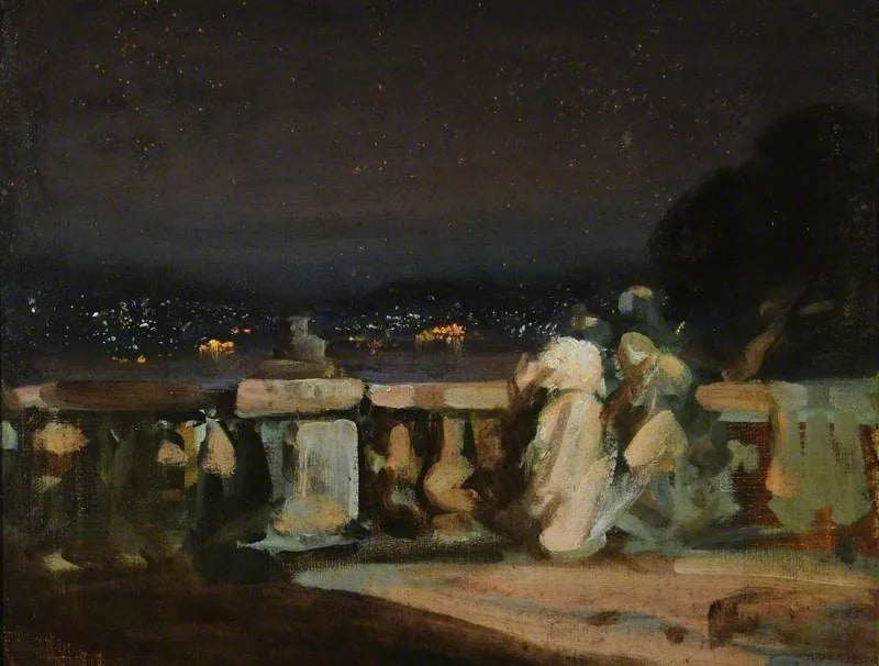 Feux d'artifice à Saint-Cloud, France - Charles Conder image 1 reproduction réalisée par Alpha Reproduction
