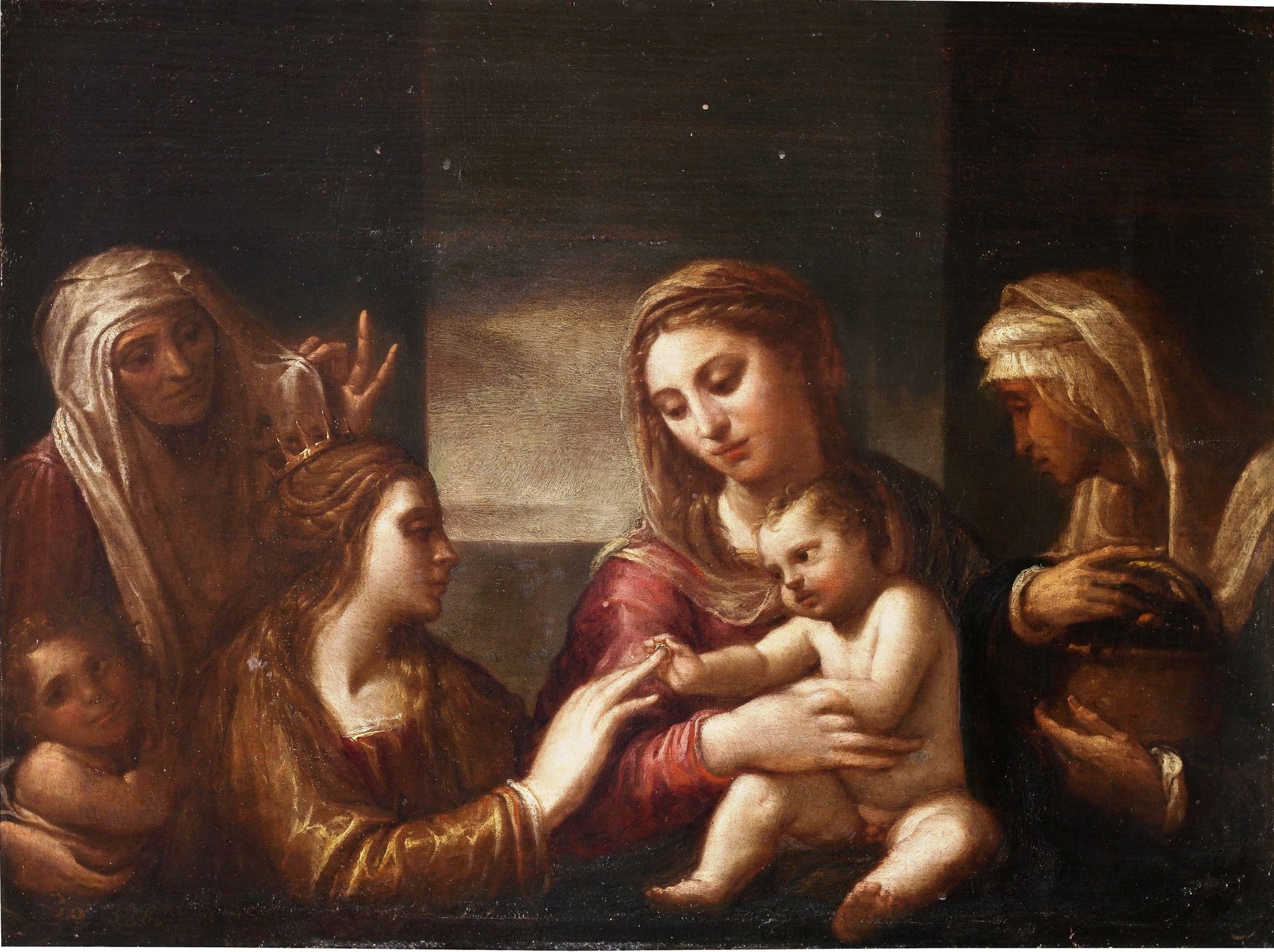 Les Fiançailles Mystiques de Sainte Catherine - Artiste inconnu