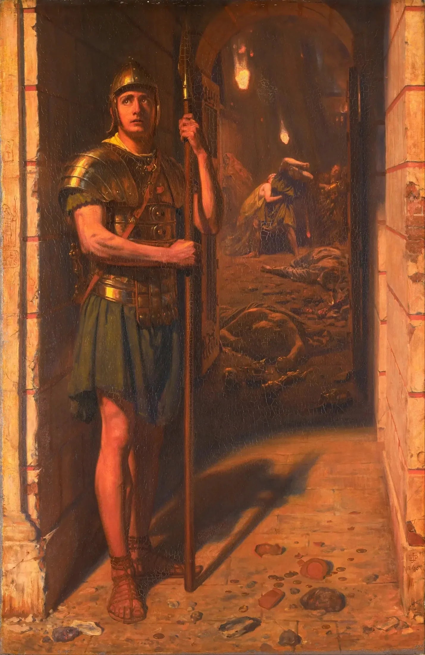 Fidèle jusqu'à la mort - Edward Poynter image 1 reproduction de peinture à l’huile