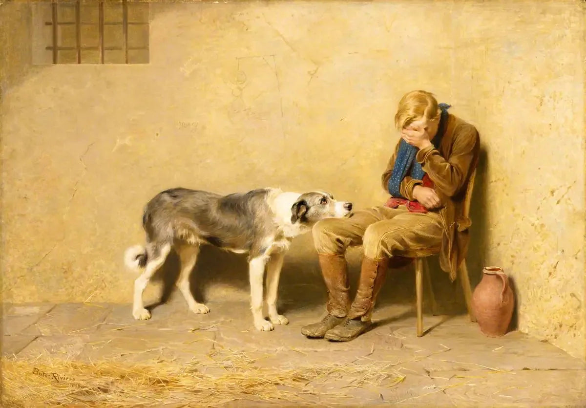 Fidélité - Briton Rivière image 1 copie peinte à la main à l’huile