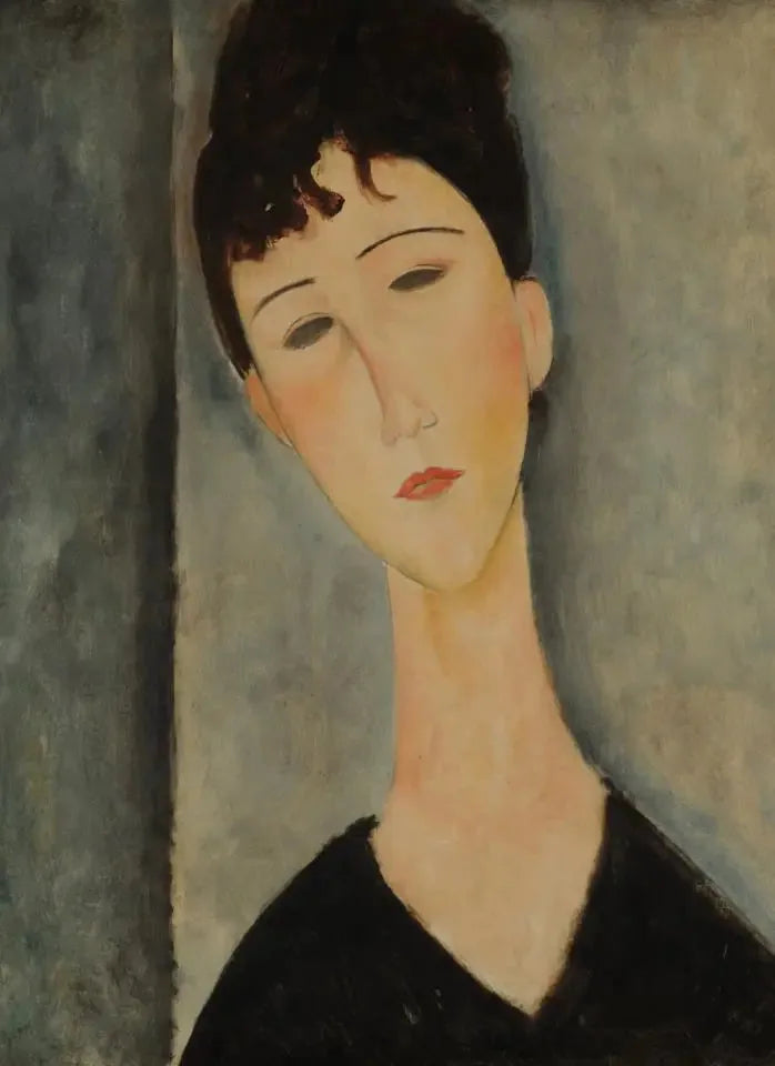 Figura de mujer - Amedeo Modigliani image 1 copie peinte à la main à l’huile