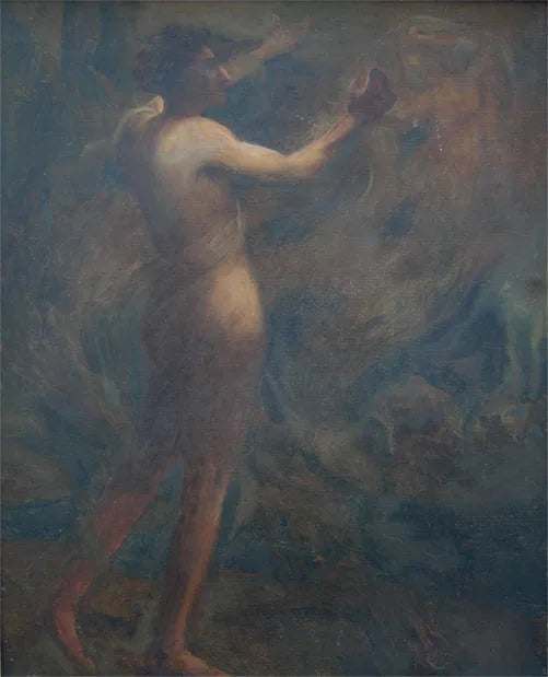 Figura mitológica - Eliseu Visconti image 1 copie de tableau peinte à la main