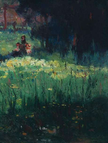 Figuras em campo florido - Eliseu Visconti image 1 reproduction de peinture à l’huile
