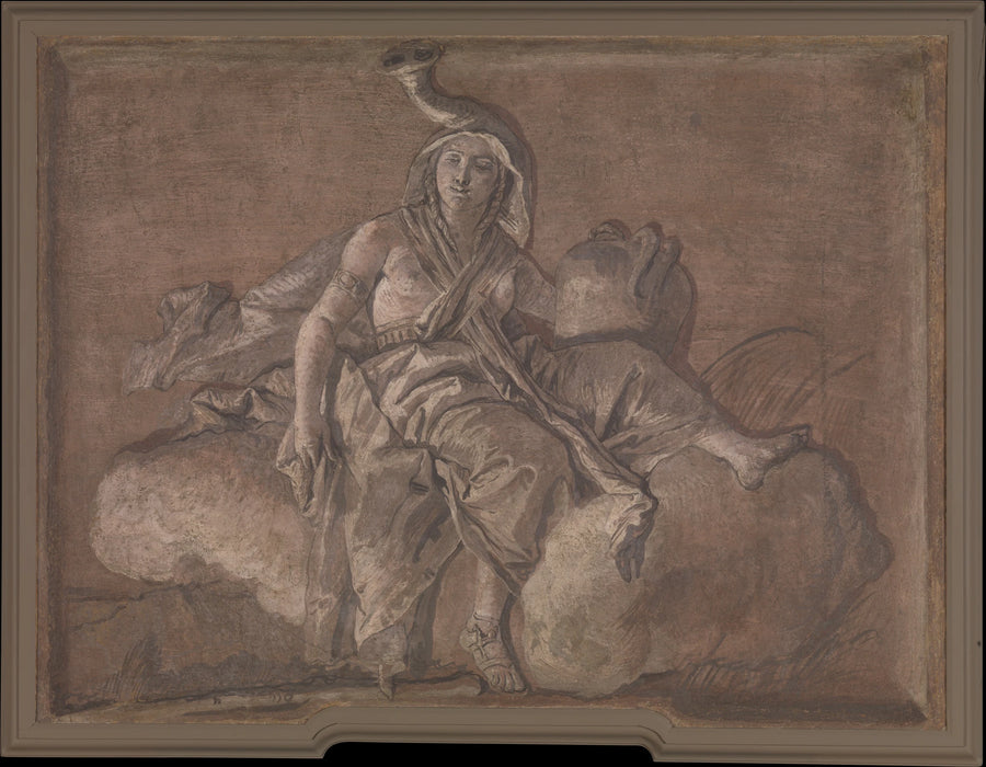 Figure allégorique représentant l'Afrique - Giovanni Domenico Tiepolo