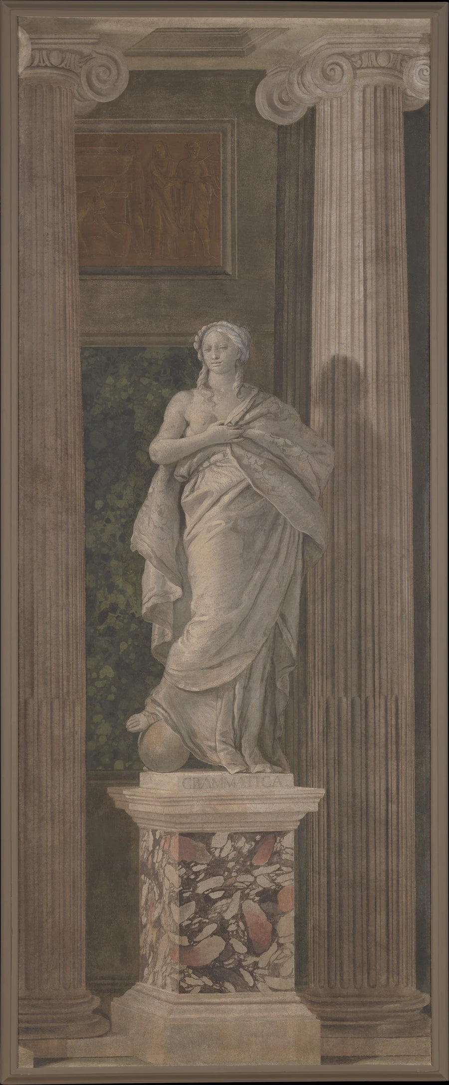 Figure allégorique représentant la grammaire - Girolamo Mengozzi (called Colonna)|Giovanni Battista Tiepolo