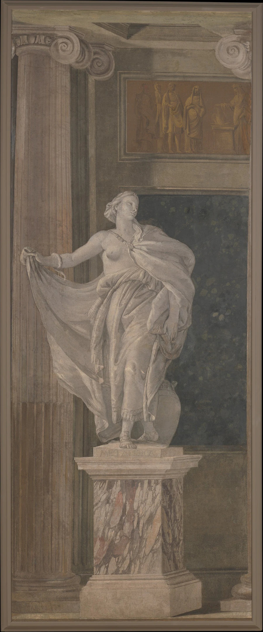 Figure allégorique représentant la métaphysique - Girolamo Mengozzi (called Colonna)|Giovanni Battista Tiepolo