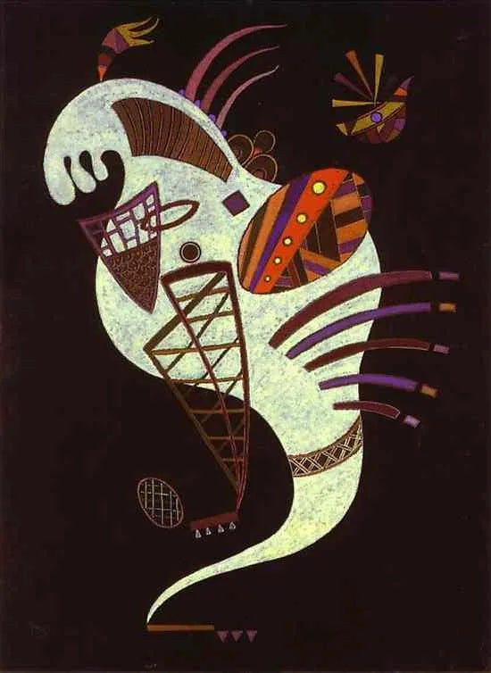 Figure blanche - Vassily Kandinsky image 1 reproduction de peinture à l’huile