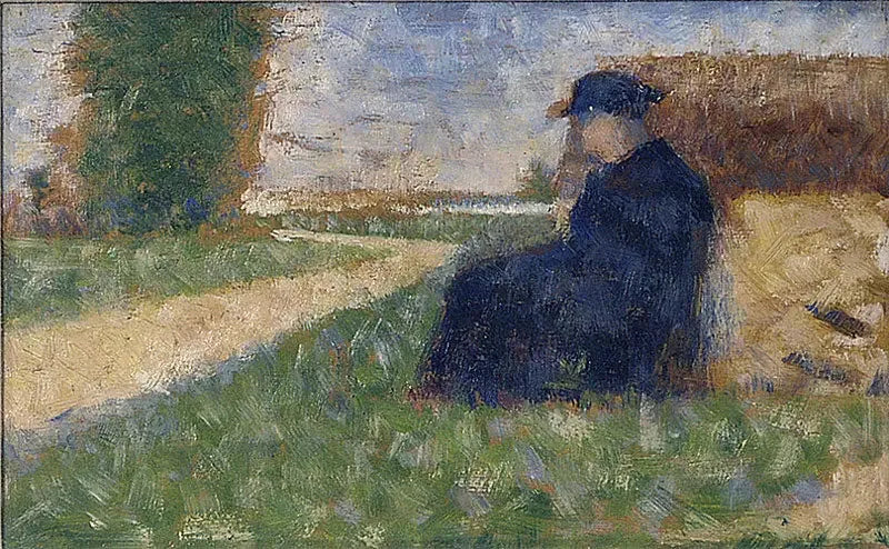 Figure massive dans un paysage à Barbizon - Georges Seurat image 1 reproduction réalisée par Alpha Reproduction