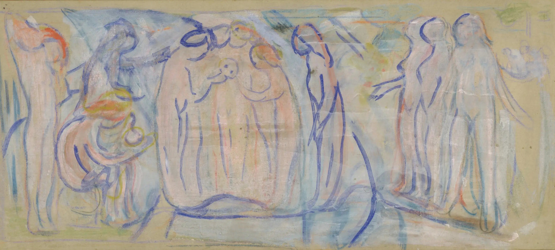 Figures nues - Edvard Munch image 1 copie de tableau peinte à la main