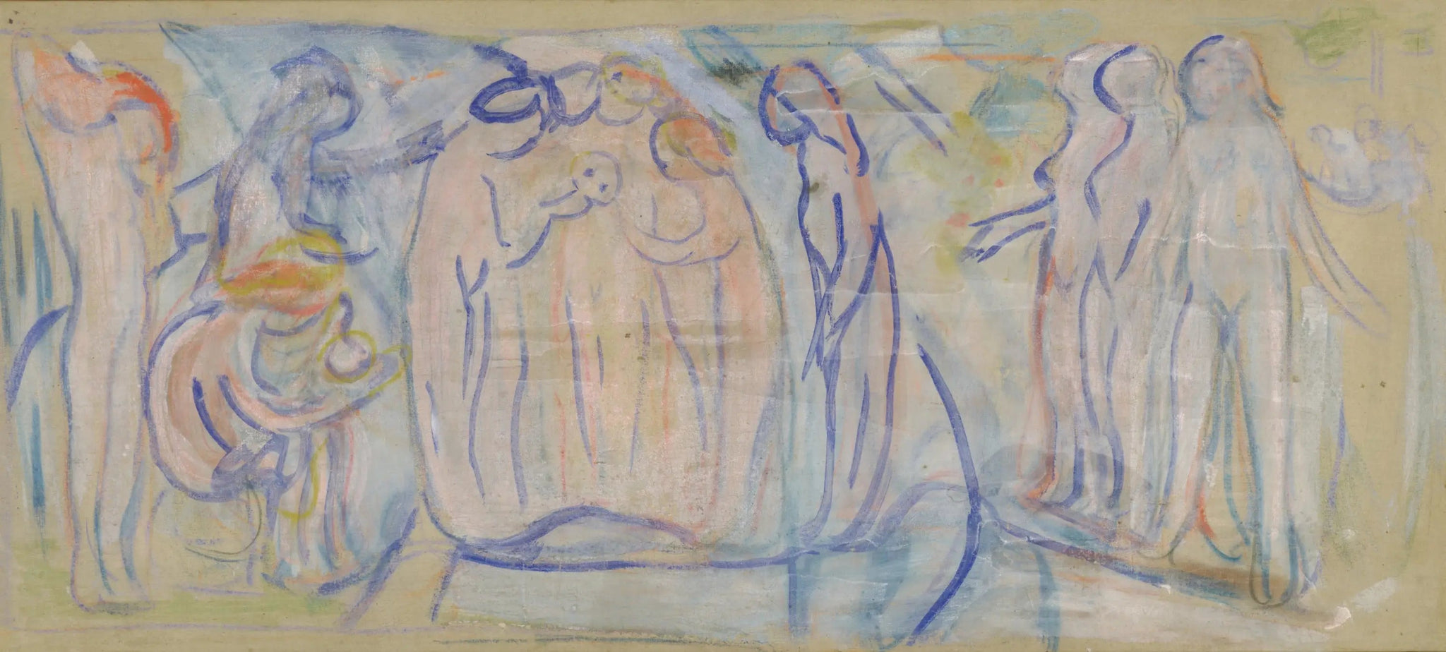 Figures nues - Edvard Munch image 1 copie de tableau peinte à la main