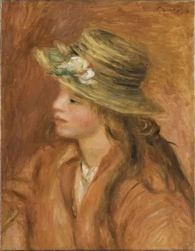 Filet au chapeau de paille - Pierre-Auguste Renoir
