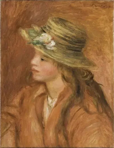 Filet au chapeau de paille - Pierre-Auguste Renoir