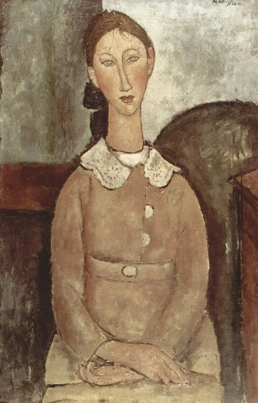 Filet en robe jaune - Amedeo Modigliani