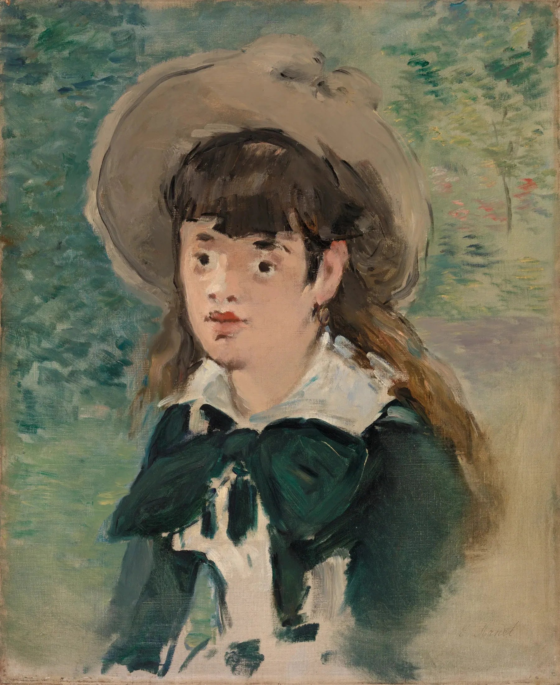 Filet sur un banc - Édouard Manet image 1 reproduction artisanale de tableau