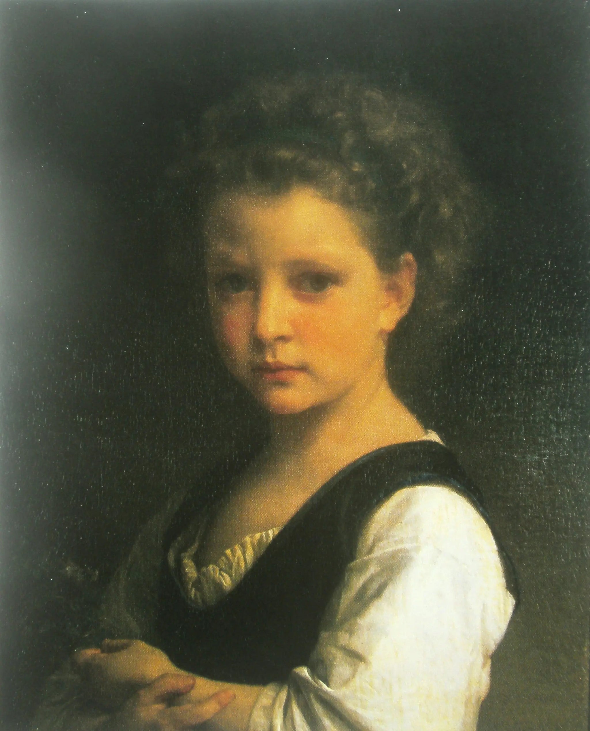 Fille aux violettes - Bouguereau image 1 copie peinte à la main à l’huile