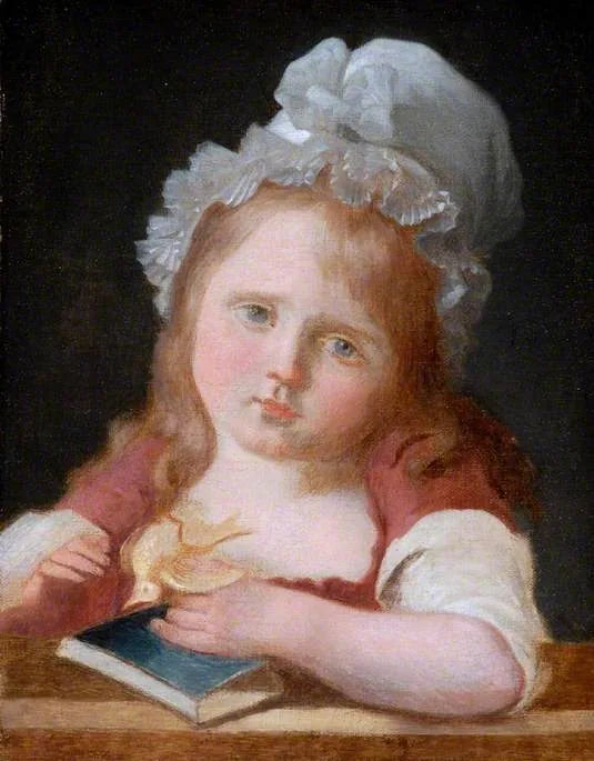 Fille avec un canari mort - Jean-Baptiste Greuze image 1 copie de tableau peinte à la main