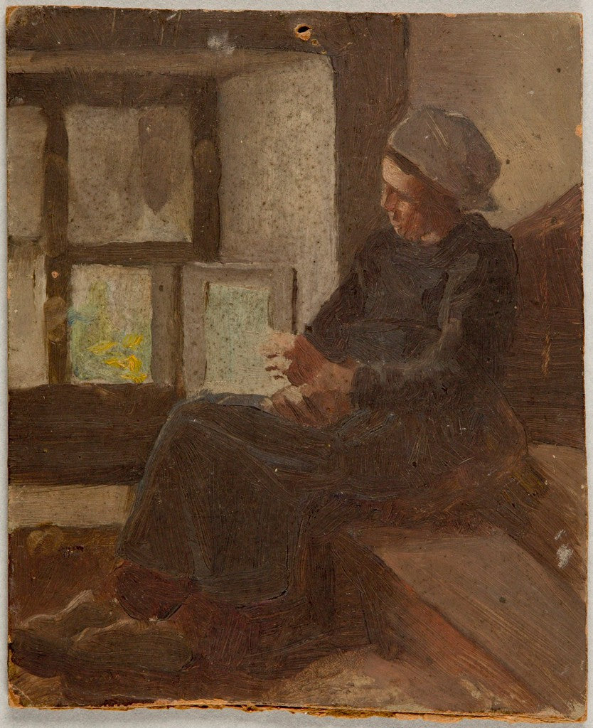 Fille bretonne - Cecilia Beaux image 1 copie de tableau peinte à la main