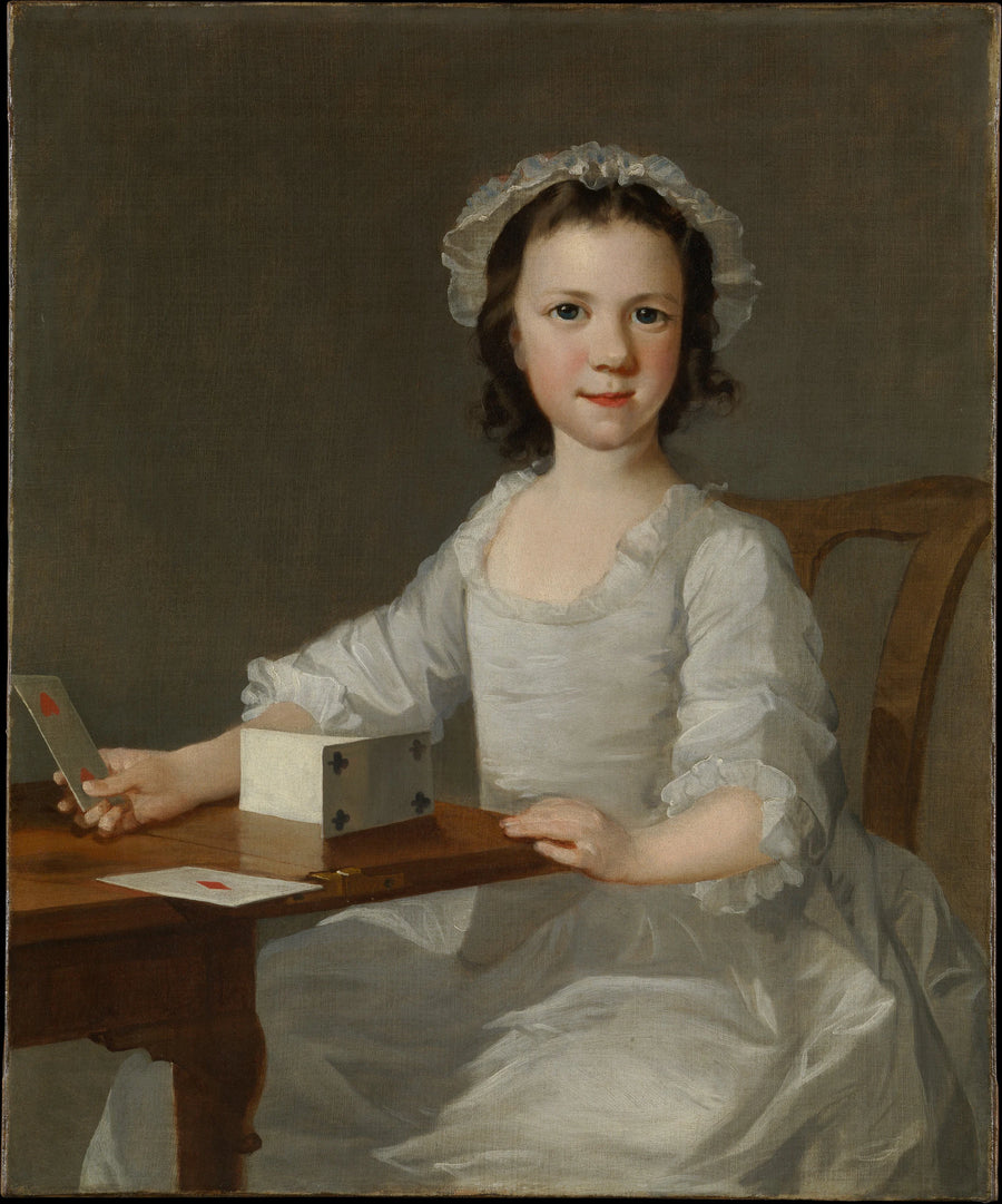 Fille construisant un château de cartes - Thomas Frye