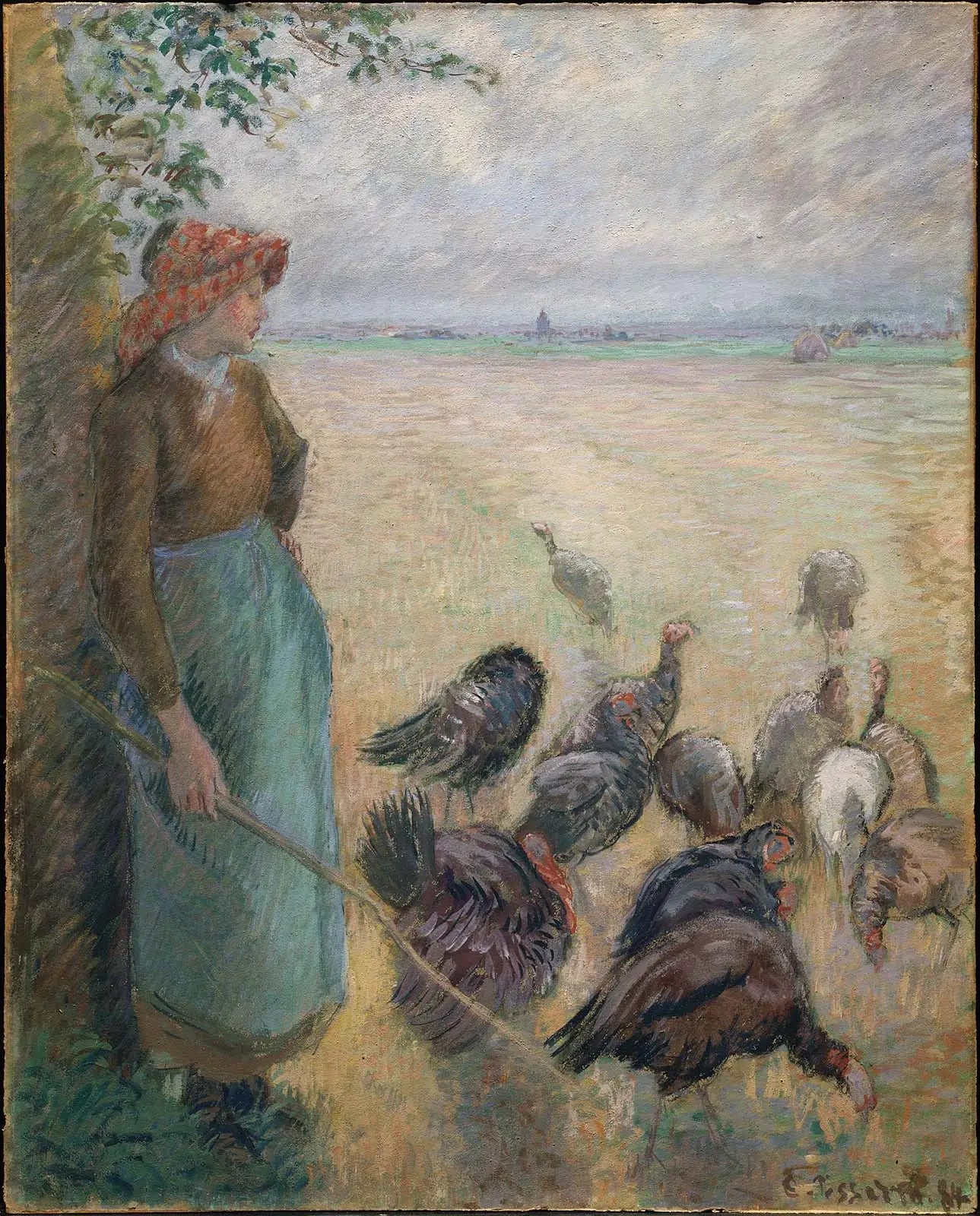Fille de Turquie - Camille Pissarro image 1 tableau peint à l’huile sur toile