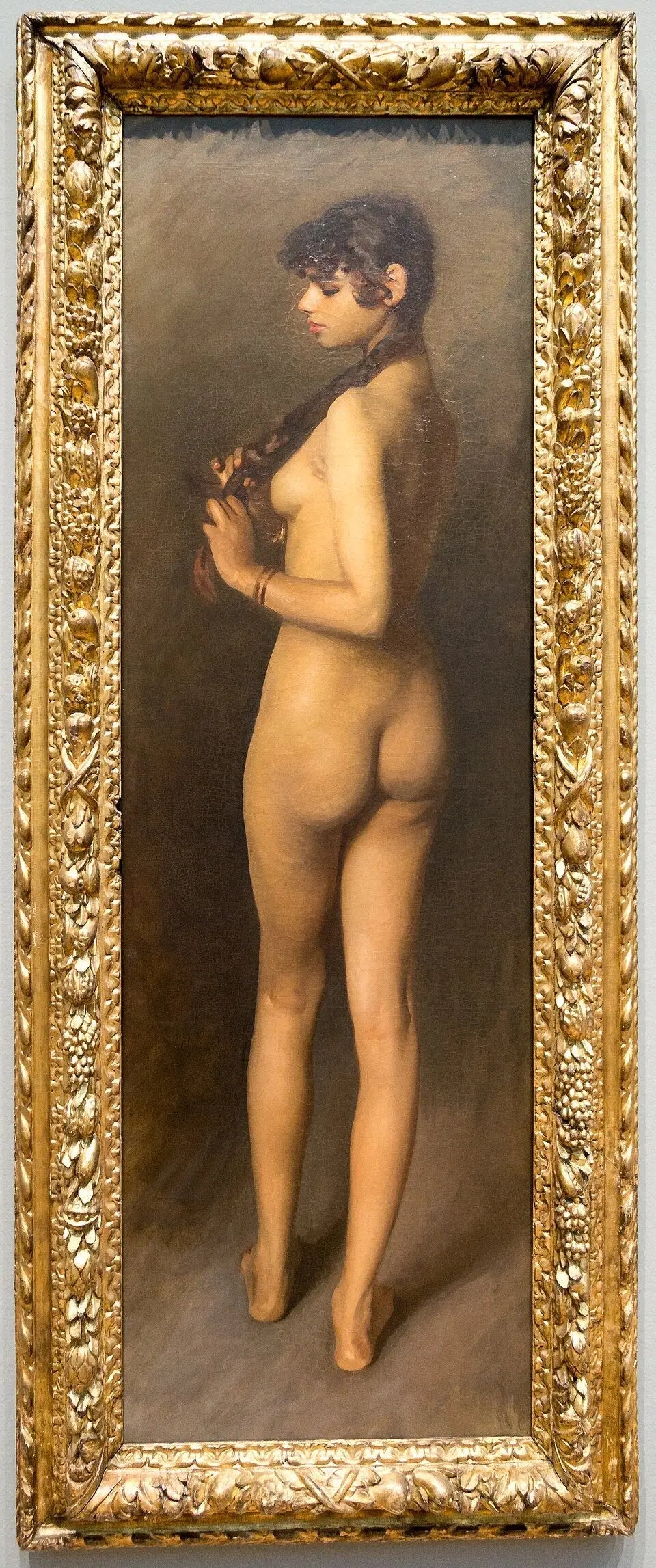Fille égyptienne nue - John Singer Sargent image 2 copie peinte à la main à l’huile