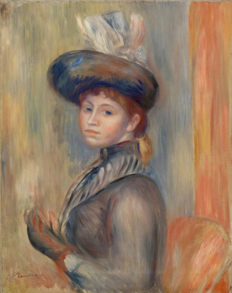 Fille en gris-bleu - Pierre-Auguste Renoir