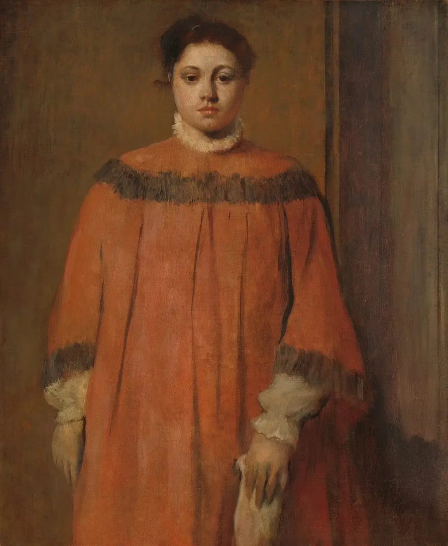 Fille en rouge - Edgar Degas