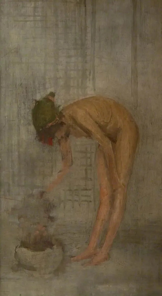 Fille nue avec un bol - James Abbott McNeill Whistler