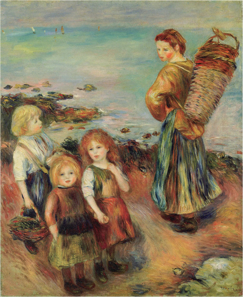 Filles à la pêche aux moules - Pierre-Auguste Renoir