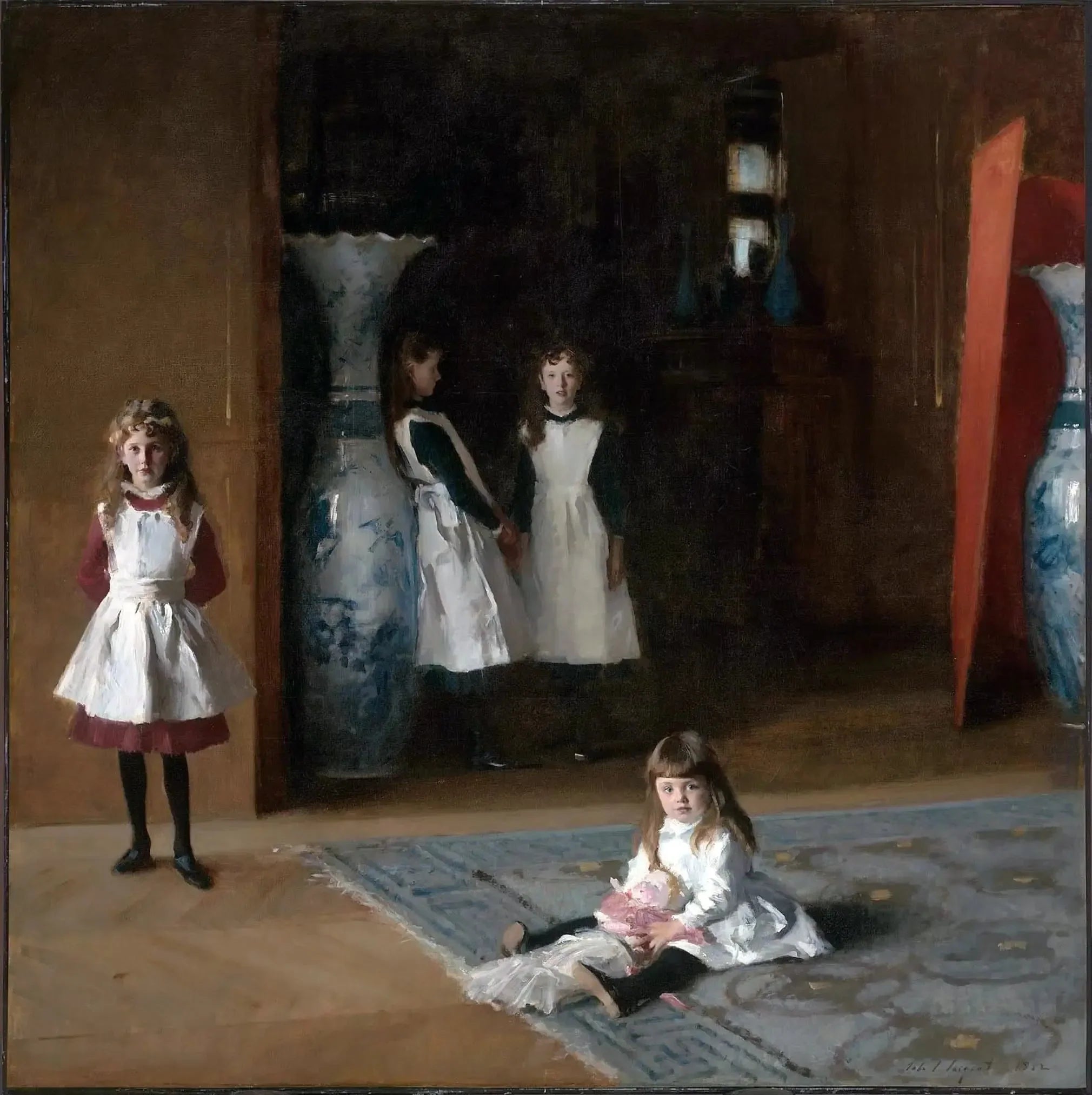 Filles d'Edward Darley Boit - John Singer Sargent image 1 reproduction artisanale de tableau