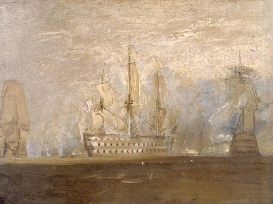 First Sketch for ‘The Battle of Trafalgar’ - J. M. W. Turner