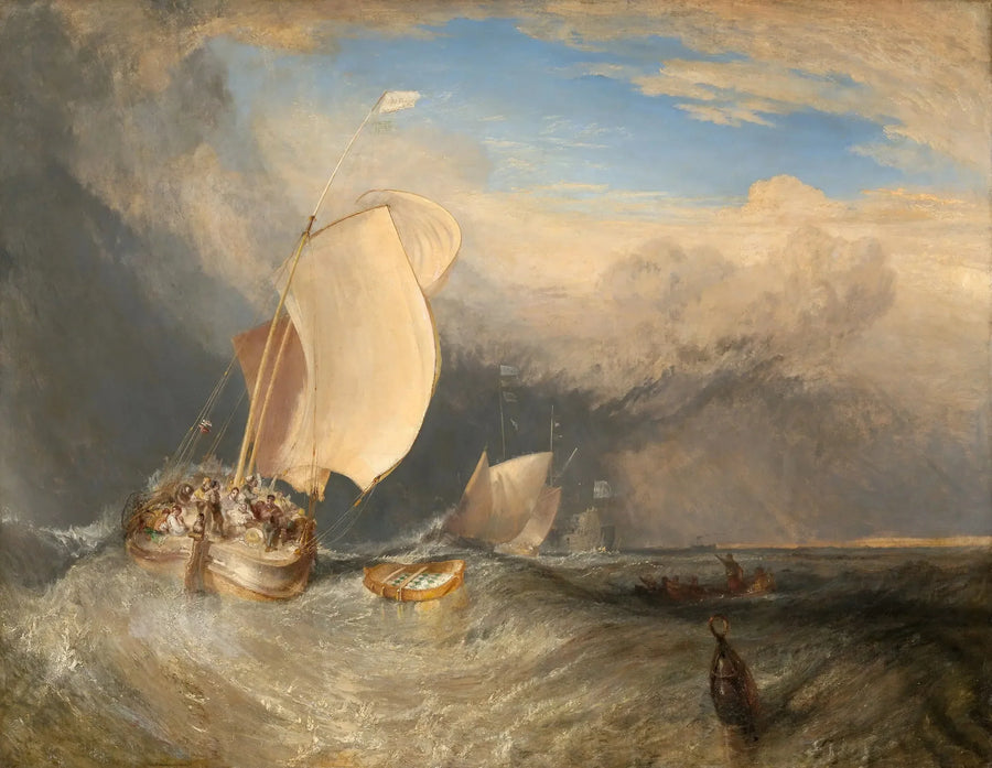 Fishing Boats with Hucksters Bargaining for Fish - J. M. W. Turner
