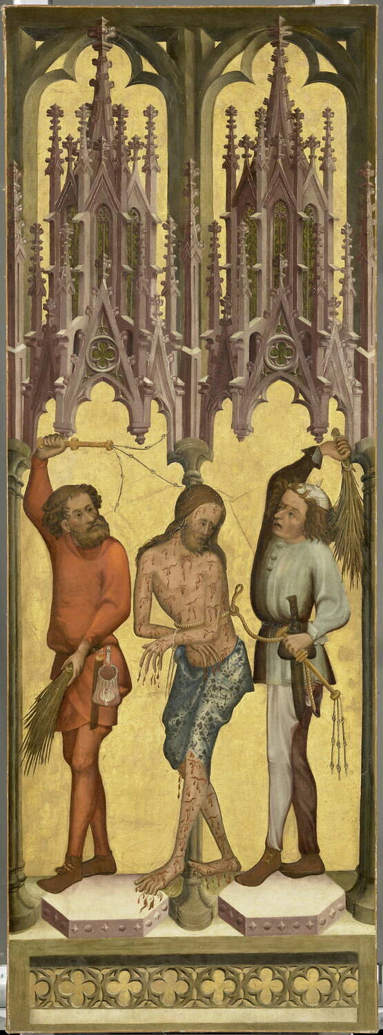 La Flagellation du Christ. Saint Pierre et saint Paul - Artiste inconnu