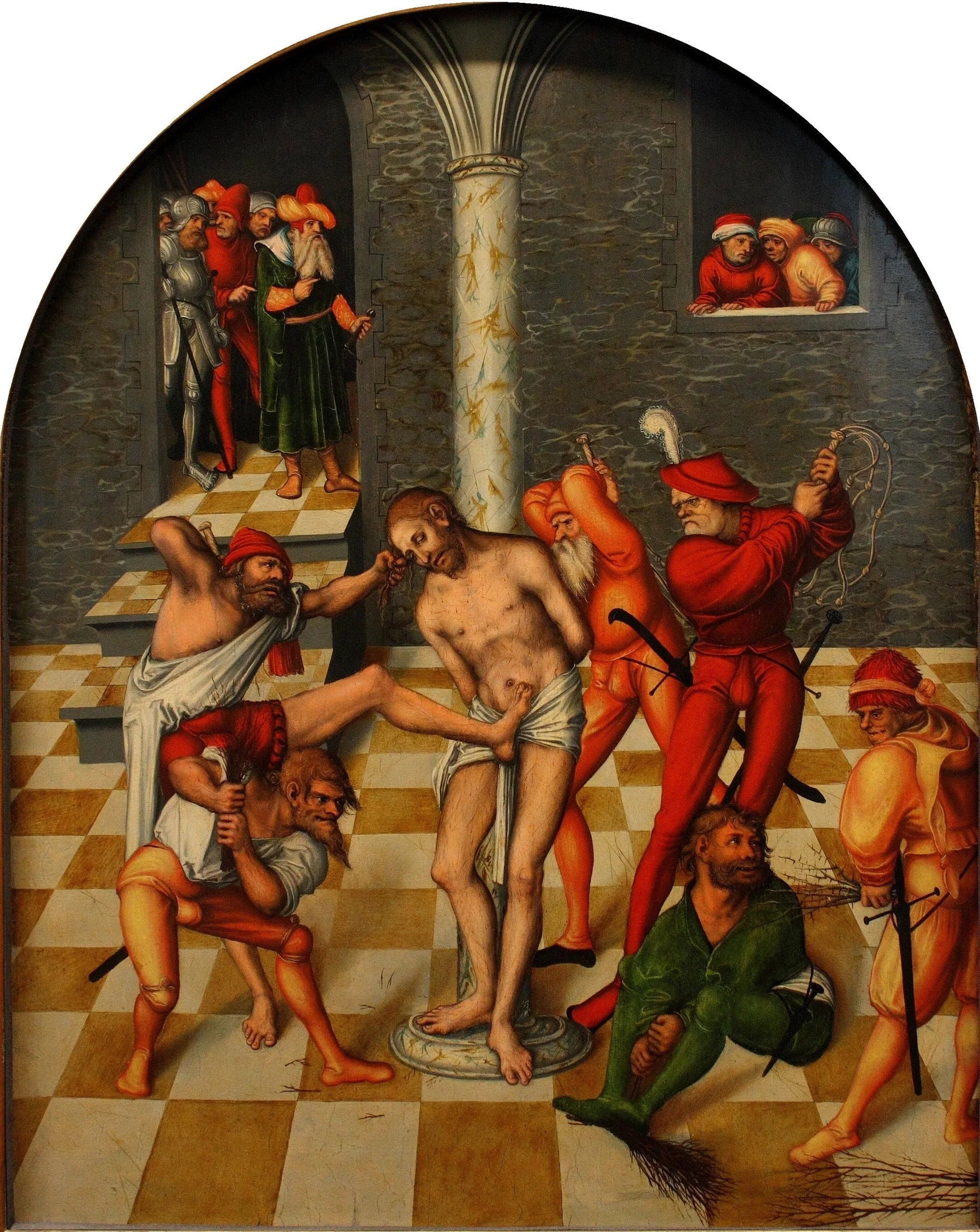 Flagellation du Christ - Lucas Cranach the Elder image 1 reproduction de peinture à l’huile