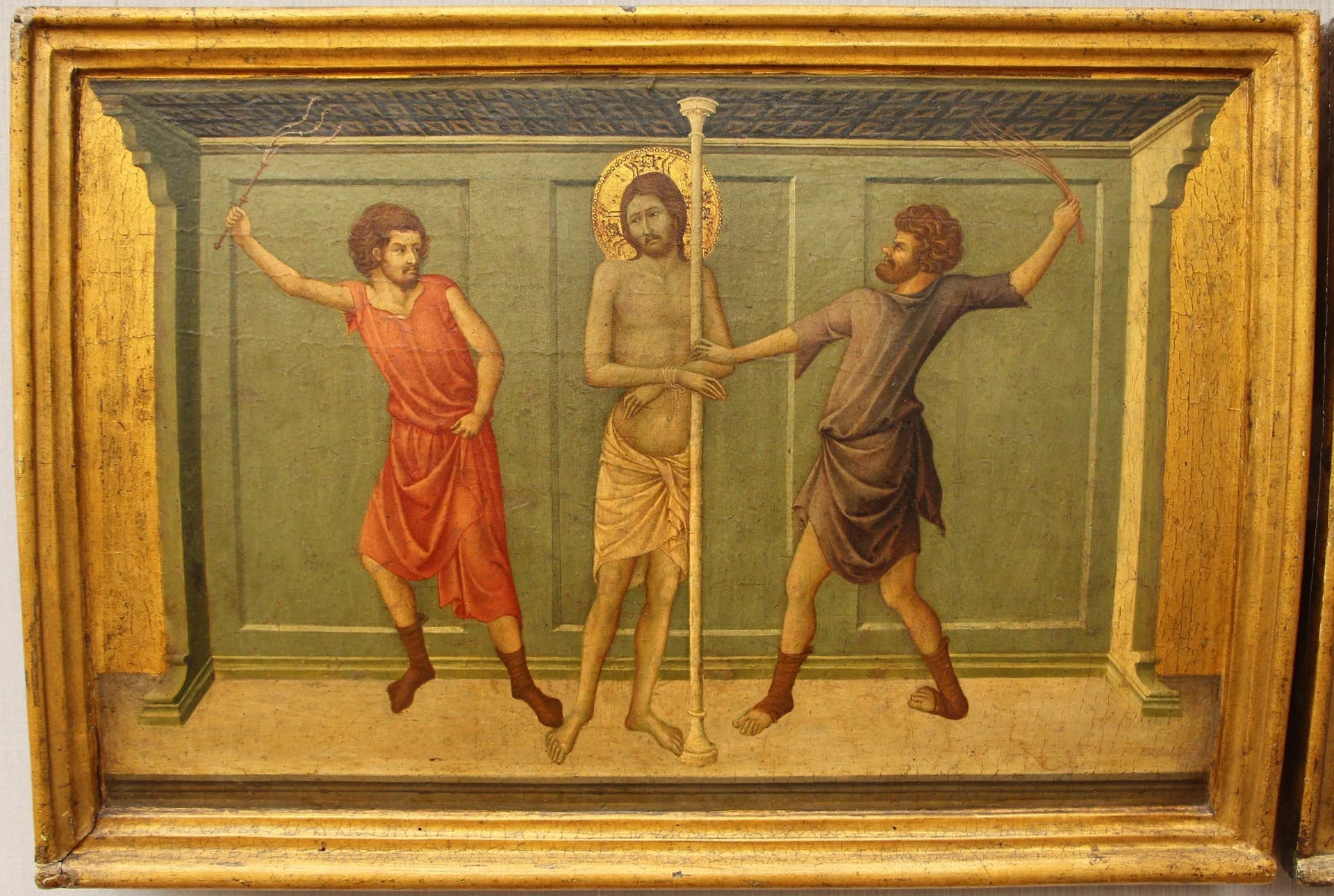 Flagellation - Ugolino di Nerio image 1 reproduction artisanale de tableau