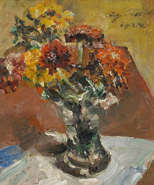 Fleurs d'automne en vase - Lovis Corinth image 1 tableau peint à l’huile sur toile