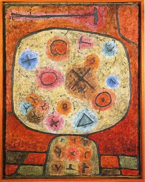 Fleurs dans la pierre - Paul Klee image 1 reproduction artisanale de tableau