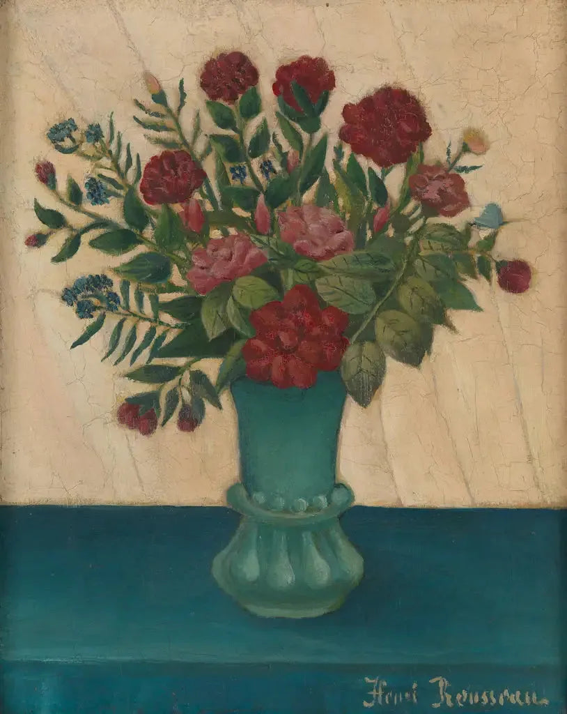 Fleurs dans un vase - Henri Rousseau image 1 reproduction réalisée par Alpha Reproduction