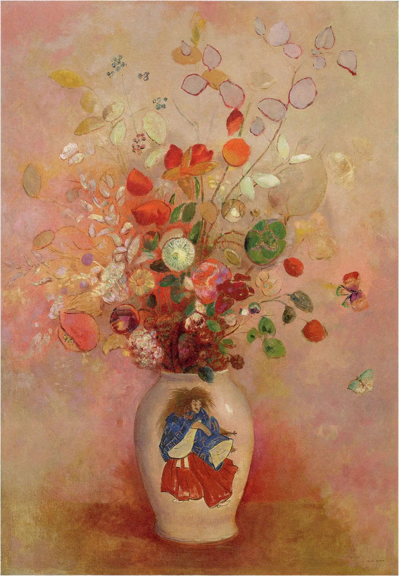Fleurs dans un vase japonais - Odilon Redon