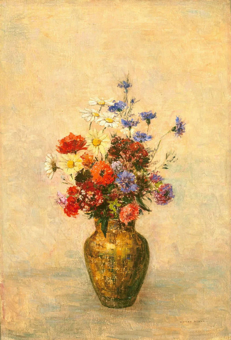 Fleurs dans un vase - Odilon Redon
