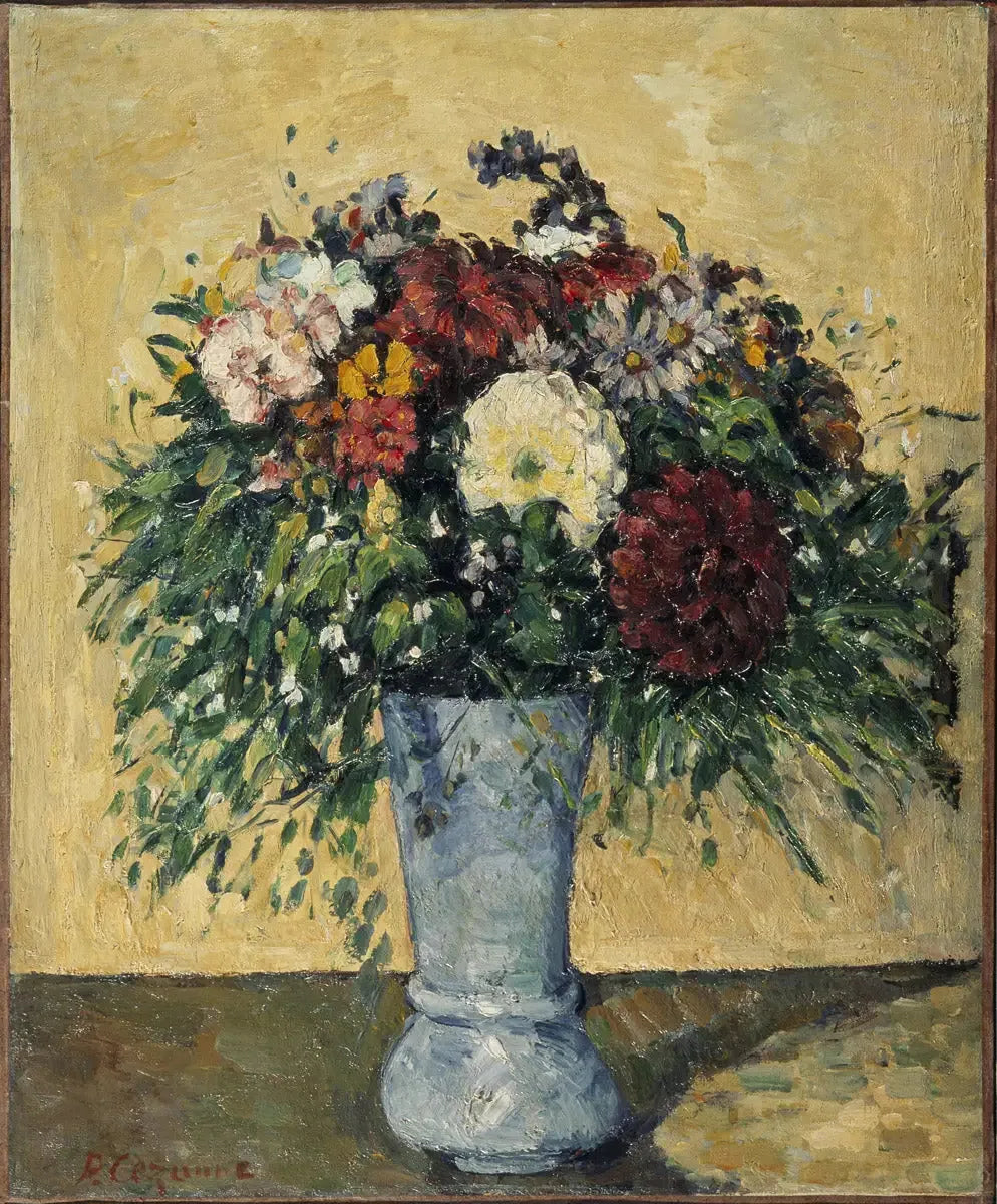 Fleurs dans un vase - Paul Cézanne image 1 copie peinte à la main à l’huile