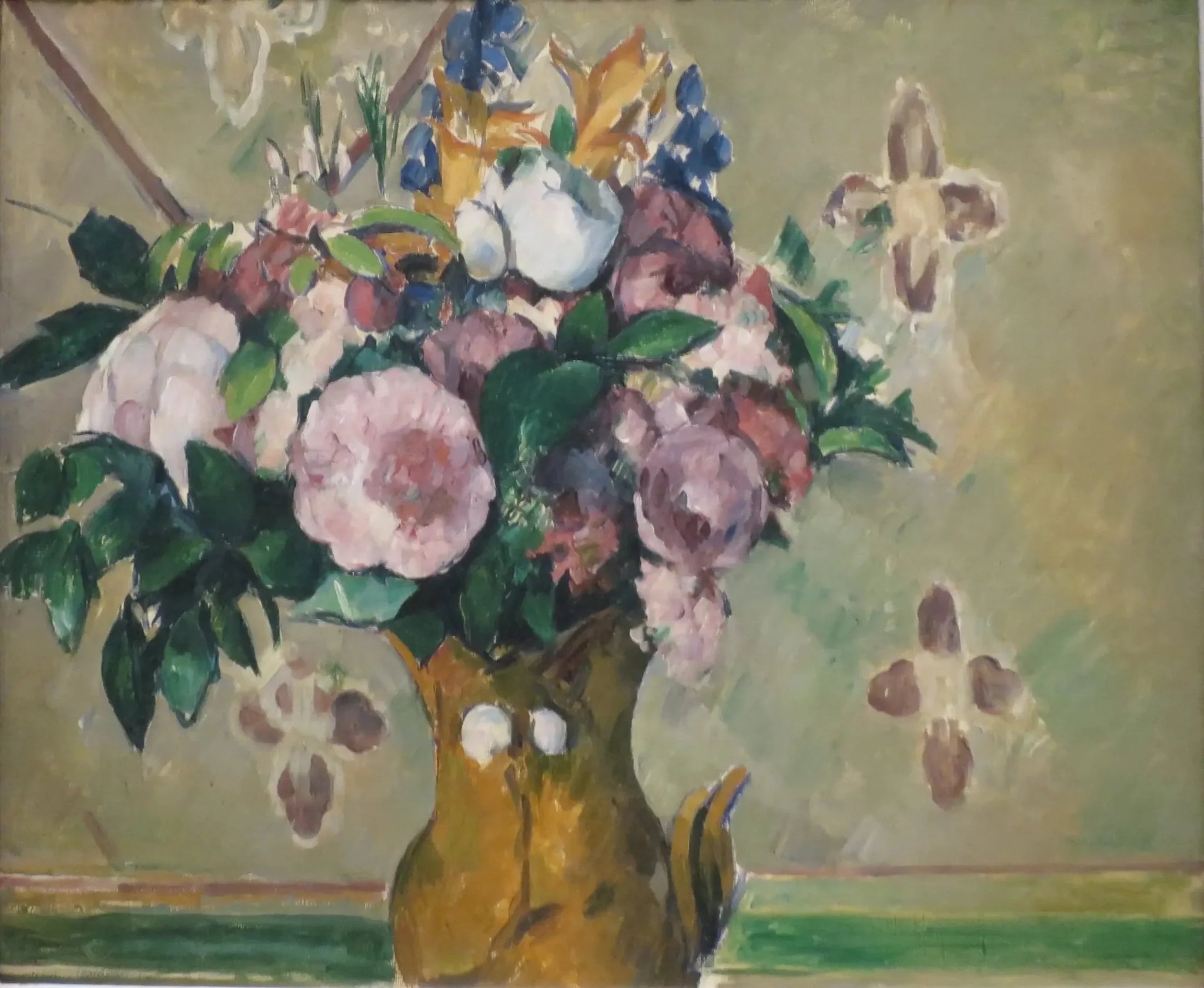 Fleurs dans un vase rouge - Paul Cézanne image 1 reproduction de peinture à l’huile